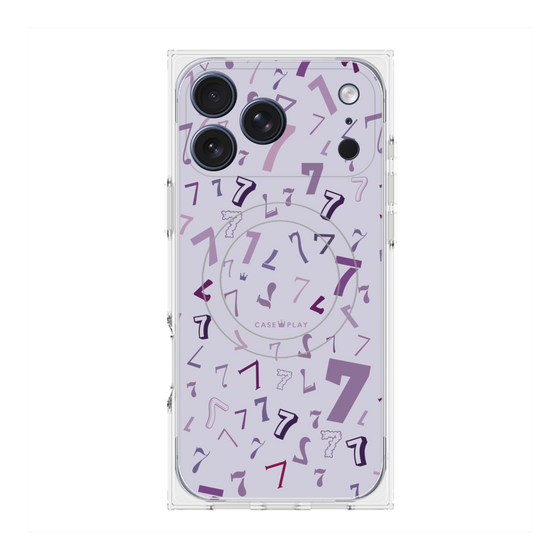 プレミアムスクエアケース with MagSafe［ Puple 7 - パープル・セブン ］