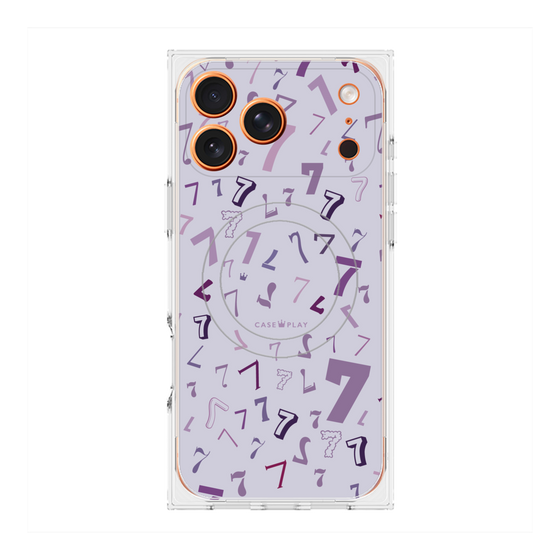 プレミアムスクエアケース with MagSafe［ Puple 7 - パープル・セブン ］