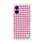 プレミアムスクエアケース with MagSafe［ Checkered Pink - ギンガムチェック ピンク ］