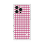 プレミアムスクエアケース with MagSafe［ Checkered Pink - ギンガムチェック ピンク ］