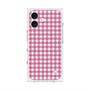 プレミアムスクエアケース with MagSafe［ Checkered Pink - ギンガムチェック ピンク ］