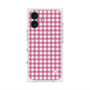 プレミアムスクエアケース with MagSafe［ Checkered Pink - ギンガムチェック ピンク ］
