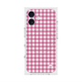 プレミアムスクエアケース with MagSafe［ Checkered Pink - ギンガムチェック ピンク ］
