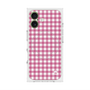 プレミアムスクエアケース with MagSafe［ Checkered Pink - ギンガムチェック ピンク ］