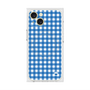 プレミアムスクエアケース with MagSafe［ Checkered Blue - ギンガムチェック ブルー ］