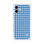 プレミアムスクエアケース with MagSafe［ Checkered Blue - ギンガムチェック ブルー ］