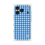 プレミアムスクエアケース with MagSafe［ Checkered Blue - ギンガムチェック ブルー ］