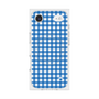 プレミアムスクエアケース with MagSafe［ Checkered Blue - ギンガムチェック ブルー ］