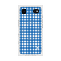 プレミアムスクエアケース with MagSafe［ Checkered Blue - ギンガムチェック ブルー ］