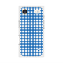 プレミアムスクエアケース with MagSafe［ Checkered Blue - ギンガムチェック ブルー ］
