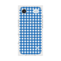 プレミアムスクエアケース with MagSafe［ Checkered Blue - ギンガムチェック ブルー ］
