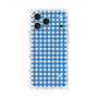 プレミアムスクエアケース with MagSafe［ Checkered Blue - ギンガムチェック ブルー ］