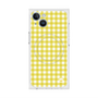 プレミアムスクエアケース with MagSafe［ Checkered Yellow - ギンガムチェック イエロー ］