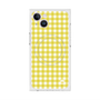 プレミアムスクエアケース with MagSafe［ Checkered Yellow - ギンガムチェック イエロー ］
