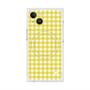 プレミアムスクエアケース with MagSafe［ Checkered Yellow - ギンガムチェック イエロー ］