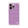 プレミアムスクエアケース with MagSafe［ Checkered Purple - ギンガムチェック パープル ］