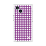 プレミアムスクエアケース with MagSafe［ Checkered Purple - ギンガムチェック パープル ］