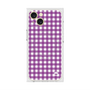 プレミアムスクエアケース with MagSafe［ Checkered Purple - ギンガムチェック パープル ］
