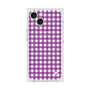 プレミアムスクエアケース with MagSafe［ Checkered Purple - ギンガムチェック パープル ］