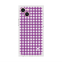 プレミアムスクエアケース with MagSafe［ Checkered Purple - ギンガムチェック パープル ］
