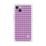 プレミアムスクエアケース with MagSafe［ Checkered Purple - ギンガムチェック パープル ］