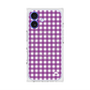 プレミアムスクエアケース with MagSafe［ Checkered Purple - ギンガムチェック パープル ］