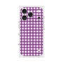 プレミアムスクエアケース with MagSafe［ Checkered Purple - ギンガムチェック パープル ］
