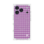 プレミアムスクエアケース with MagSafe［ Checkered Purple - ギンガムチェック パープル ］