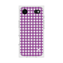 プレミアムスクエアケース with MagSafe［ Checkered Purple - ギンガムチェック パープル ］