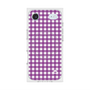 プレミアムスクエアケース with MagSafe［ Checkered Purple - ギンガムチェック パープル ］