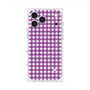 プレミアムスクエアケース with MagSafe［ Checkered Purple - ギンガムチェック パープル ］