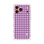 プレミアムスクエアケース with MagSafe［ Checkered Purple - ギンガムチェック パープル ］