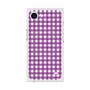 プレミアムスクエアケース with MagSafe［ Checkered Purple - ギンガムチェック パープル ］