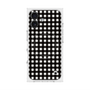 プレミアムスクエアケース with MagSafe［ Checkered Purple - ギンガムチェック ブラック ］