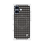 プレミアムスクエアケース with MagSafe［ Checkered Purple - ギンガムチェック ブラック ］