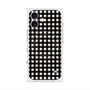 プレミアムスクエアケース with MagSafe［ Checkered Purple - ギンガムチェック ブラック ］