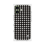 プレミアムスクエアケース with MagSafe［ Checkered Purple - ギンガムチェック ブラック ］