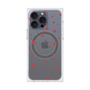 プレミアムスクエアケース with MagSafe［ Dippin dots Red - ディッピンドッツ レッド ］