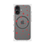 プレミアムスクエアケース with MagSafe［ Dippin dots Red - ディッピンドッツ レッド ］