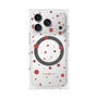 プレミアムスクエアケース with MagSafe［ Dippin dots Red - ディッピンドッツ レッド ］