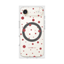 プレミアムスクエアケース with MagSafe［ Dippin dots Red - ディッピンドッツ レッド ］