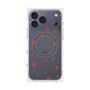 プレミアムスクエアケース with MagSafe［ Dippin dots Red - ディッピンドッツ レッド ］