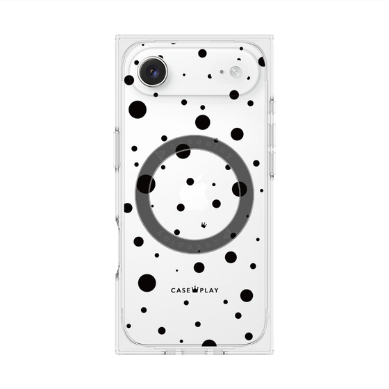 プレミアムスクエアケース with MagSafe［ Dippin dots Black - ディッピンドッツ ブラック ］