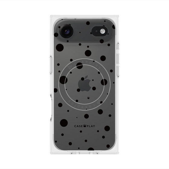 プレミアムスクエアケース with MagSafe［ Dippin dots Black - ディッピンドッツ ブラック ］