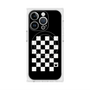 プレミアムスクエアケース with MagSafe［ Racing checkered flag - レーシングチェッカーフラッグ ］