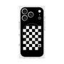 プレミアムスクエアケース with MagSafe［ Racing checkered flag - レーシングチェッカーフラッグ ］