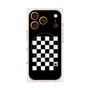 プレミアムスクエアケース with MagSafe［ Racing checkered flag - レーシングチェッカーフラッグ ］