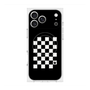 プレミアムスクエアケース with MagSafe［ Racing checkered flag - レーシングチェッカーフラッグ ］