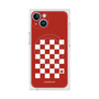 プレミアムスクエアケース with MagSafe［ Racing checkered flag Red - レーシングチェッカーフラッグ レッド ］