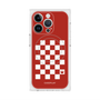 プレミアムスクエアケース with MagSafe［ Racing checkered flag Red - レーシングチェッカーフラッグ レッド ］
